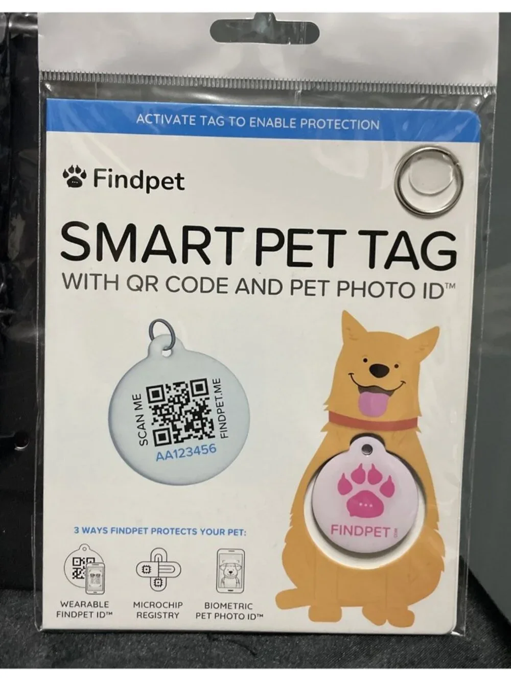 FindPet Wireless Locator Air Tag Comfort ID Collar Small Dog Track Scan Your Pet